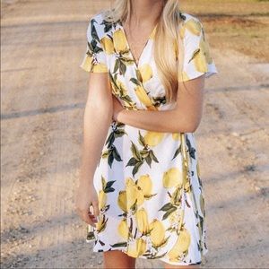 Lemon Wrap Dress - BRAND NEW WITH TAGS